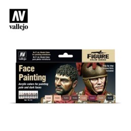 Vallejo Model Color Effects Set 70119 Faces Painting Set (8) by Jaume Ortiz