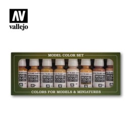 Vallejo Model Color 8 colors Set 70124 Face & Skin Tones (8)