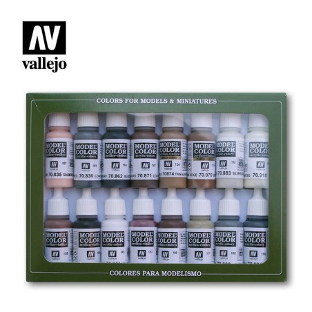 Vallejo Model Color 16 color Set 70144 Equestrian Colors (16)