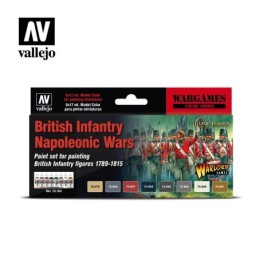 Vallejo Model Color set 70163 British Infantry Napoleonic Wars (8)