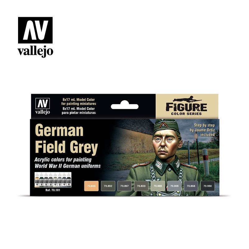 Vallejo Model Color Uniforms Set 70181 German Field Grey Uniform (8) by Jaume Ortiz