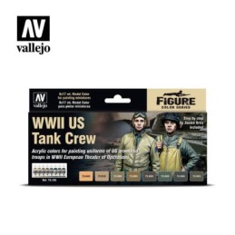 Vallejo Model Color 8 color set 70186 WWII US Tank Crew (8)