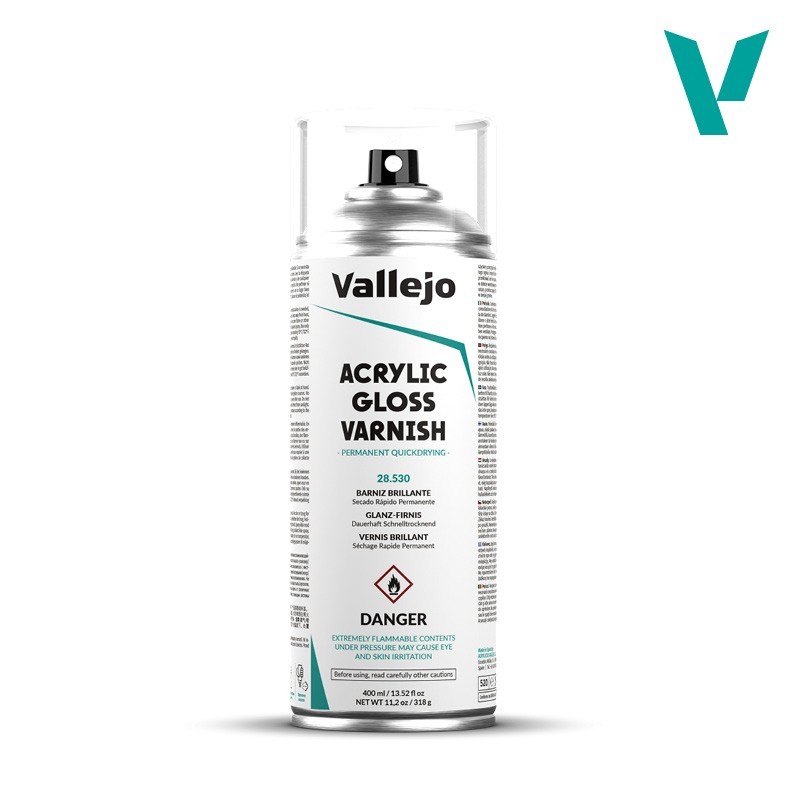 Vallejo 28530 Gloss Spray Varnish (400ml)