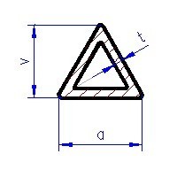 Brass triangular steels