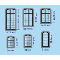 H0 - Windows and bars (laser cut)